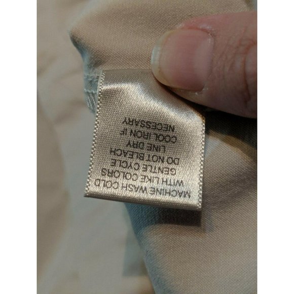 CJ Banks Christopher Khaki Tan Skirt Size 8 Modest Womens Stretch Zipper - Picture 9 of 9